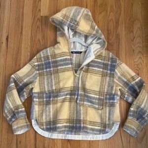 Zara plaid hoodie